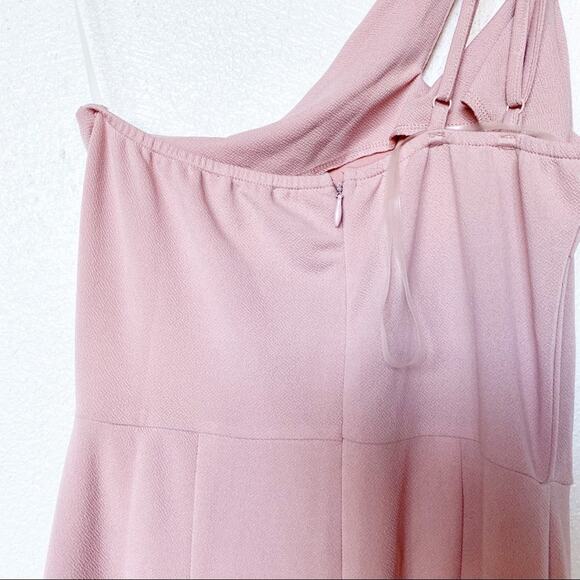 Favlux Fashion Pink One Shoulder Jumpsuit Size Medium - Picture 8 of 9